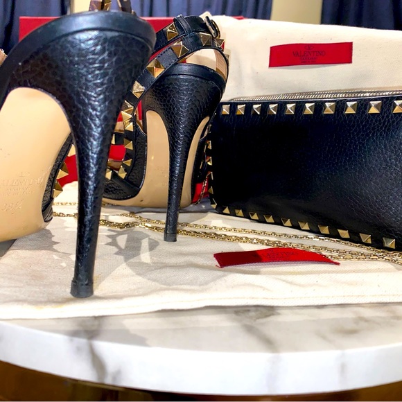 Valentino Garavani Stud heel with matching stud chain bag both LIMITED EDITION - Picture 2 of 6